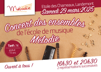 Concert des ensembles de Mélodie, mars 2025